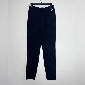 ST. JOHN BASIC Women's Size 6 Black Santana Knit Elastic Waist Pants